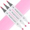 Artfinity Sketch Marker Sets - Set of 3 - Pure Pink RV2-15, Vibrant, Professional, Dye-Based Alcohol Markers for Artists, Drawing, Travel, & More